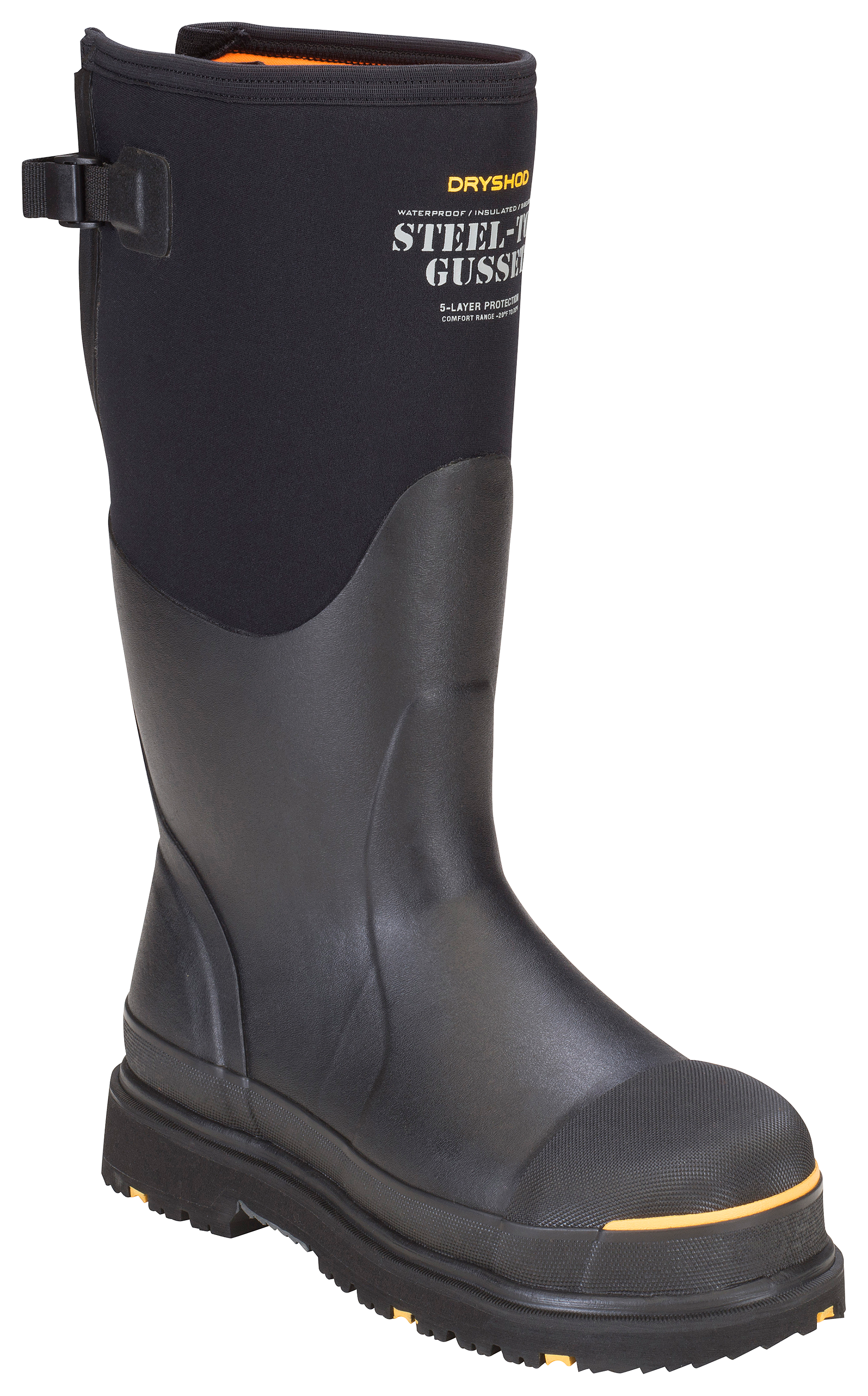 Dryshod Adjustable Gusset Steel Toe Rubber Boots for Men | Bass Pro Shops